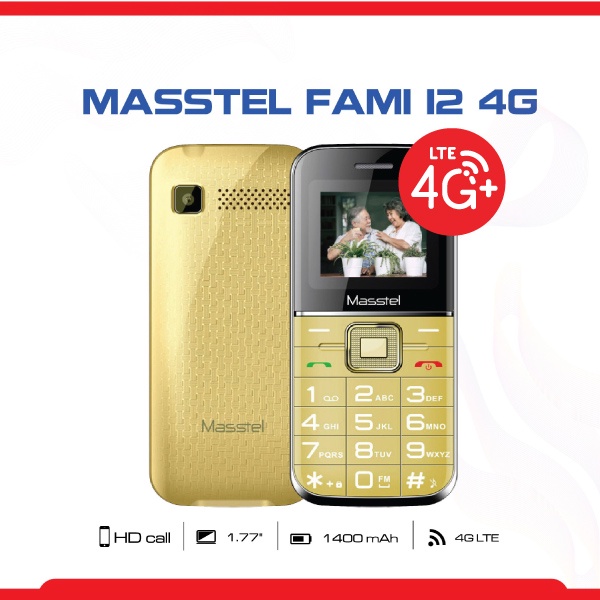 Máy điện thoại người già FAMI 12 4G - Bảo hành 12 tháng