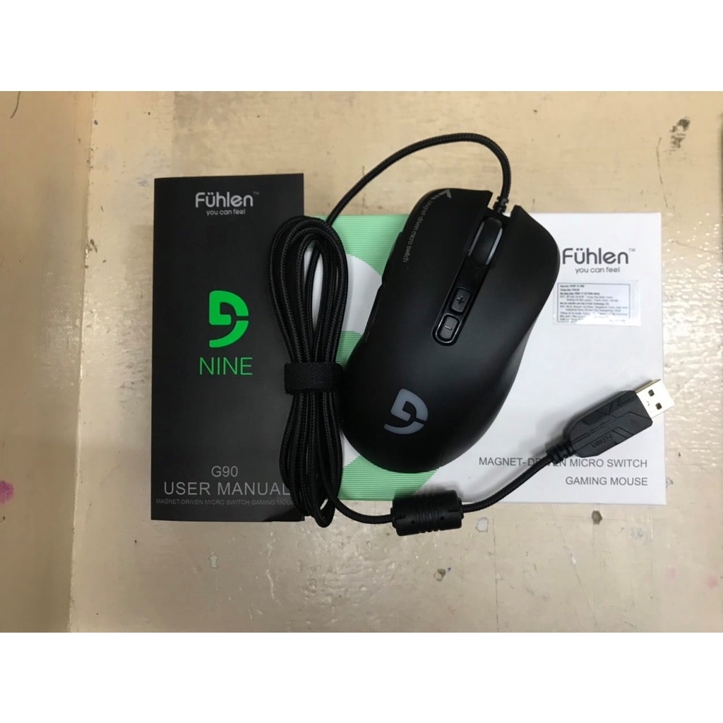 Chuột Fuhlen G90 BLACK - CHUYÊN GAME - FULL BOX - BẢO HÀNH 24 THÁNG