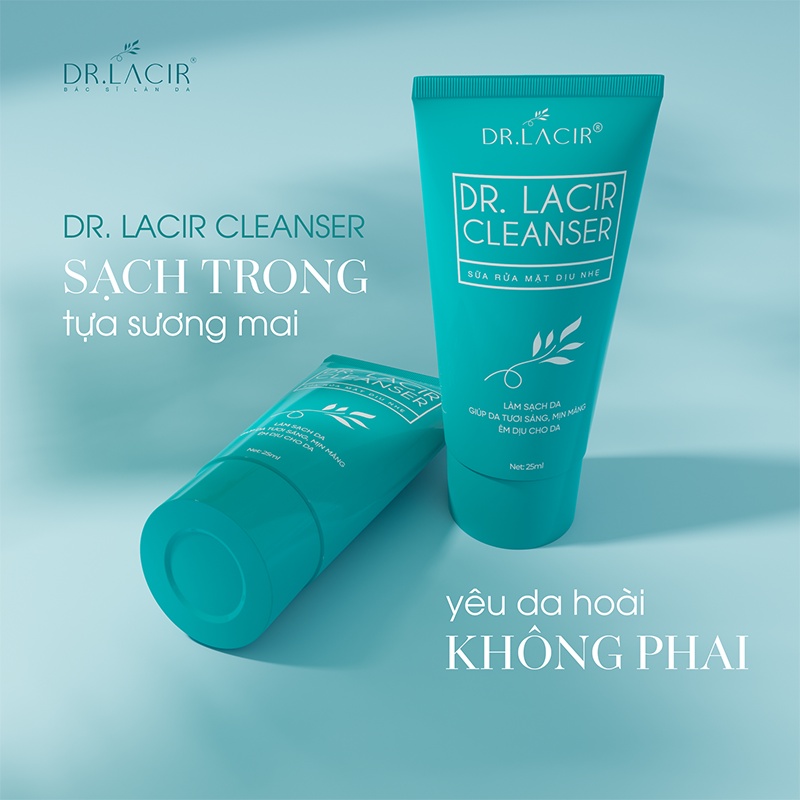 Sữa tẩy trang dịu nhẹ thương hiệu Dr.lacir dung tích mini 25ml