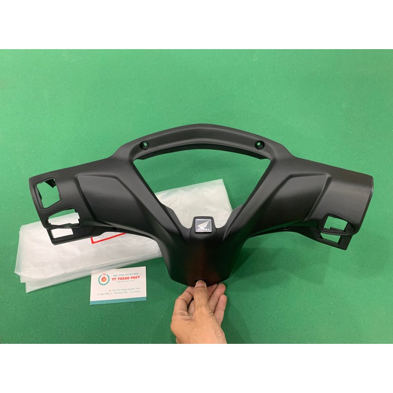 Nắp sau tay lái ( Bợ cổ ) RSX 14 Fi Đen nhám zin ( cái )