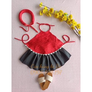 Set áo yếm cho bé gái