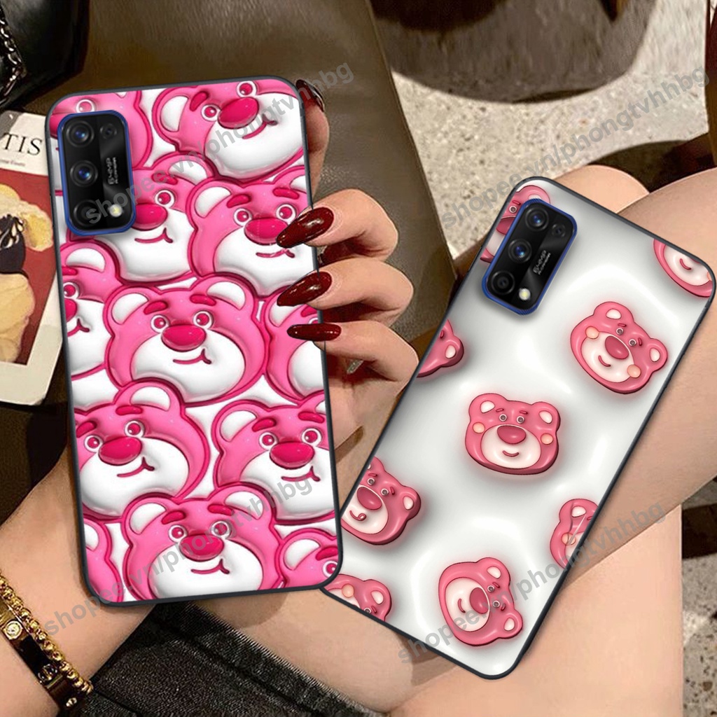 Ốp lưng Realme 7 / Realme 7 Pro GẤU DÂU LOTSO cực hot hit, mẫu hot cute rẻ cực đẹp
