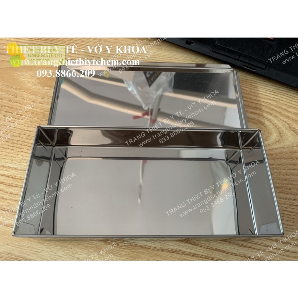 Hộp chữ nhật inox y tế các kích cỡ