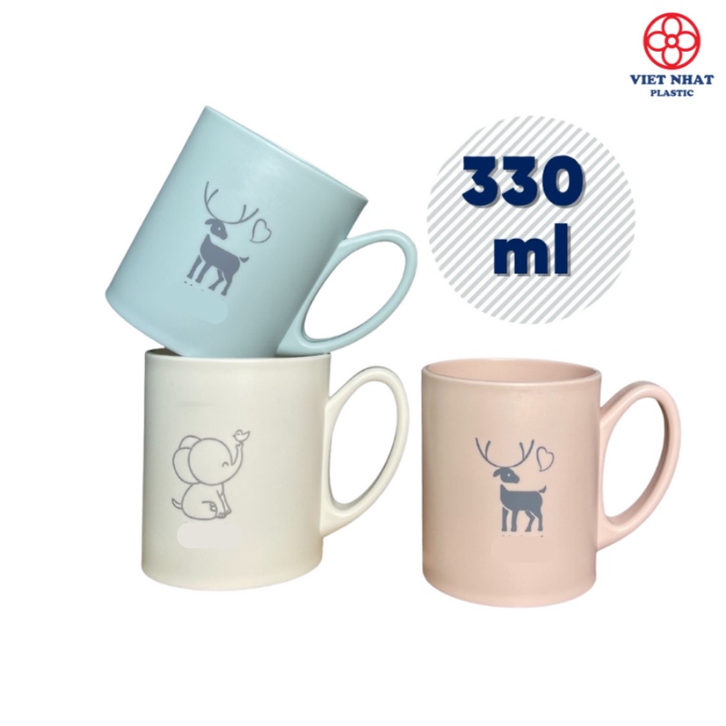 Cốc nhựa có hình 330ml 6366 có quai cầm Việt Nhật - Việt Nhật Plastic HN
