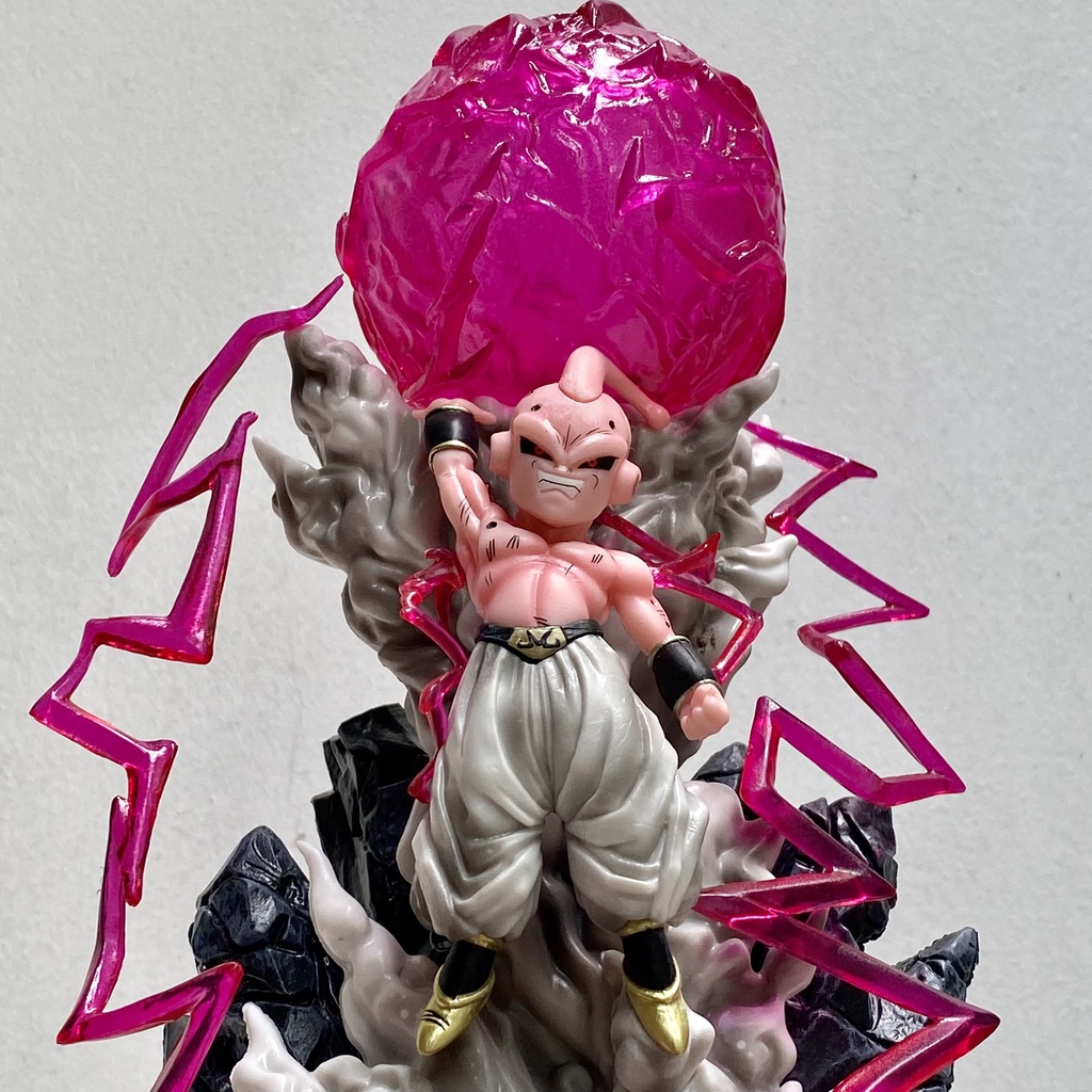Mô hình Majin Buu  dùng chiêu quả cầu hủy diệt - Ma bư có đèn LED cực đẹp - mô hình Kid buu cao 24CM