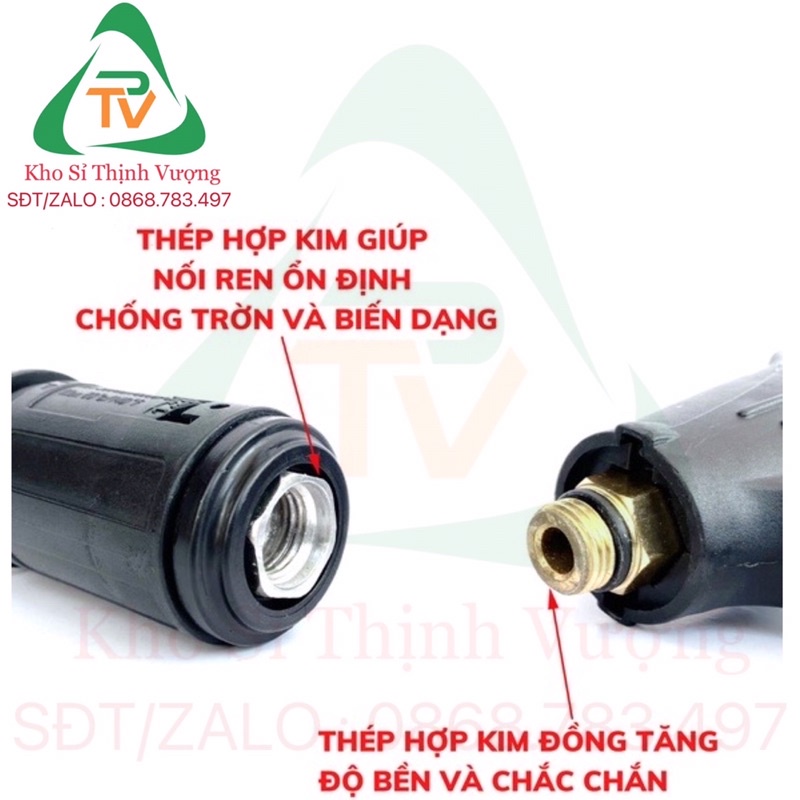 Bộ súng xịt rửa xe và bình phun bọt tuyết