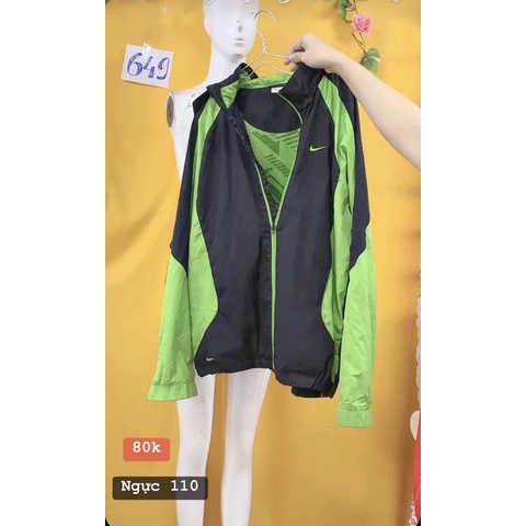 áo khoác đen xanh lá N110.S649