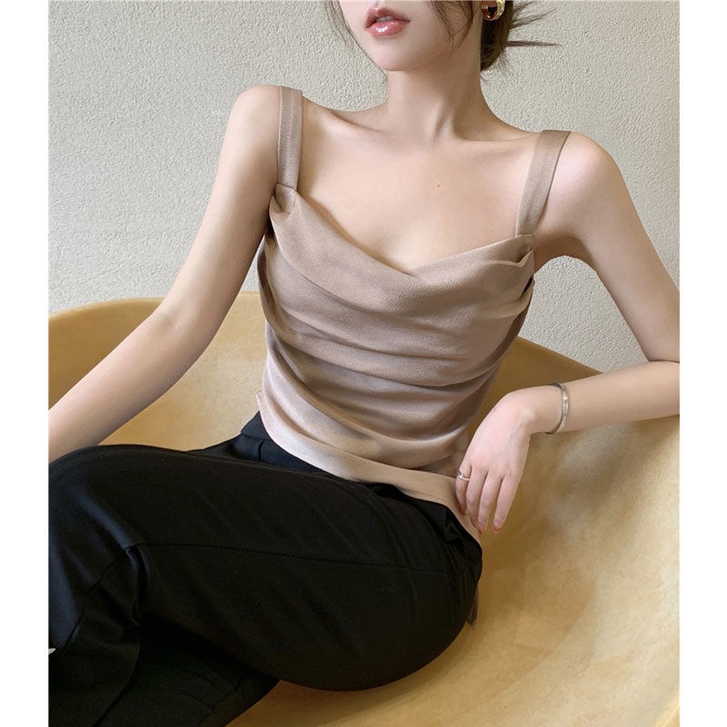 Áo Tank Top Thiết Kế Mỏng Quyến Rũ Thời Trang Mùa Hè Dành Cho