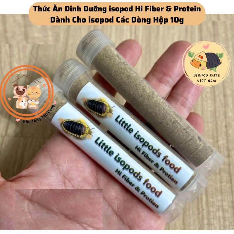 Thức ăn thực phẩm bổ sung dinh dưỡng isopod food hi fiber & protein Thailan, bổ sung chất xơ,đạm tốt cho isopod các loại