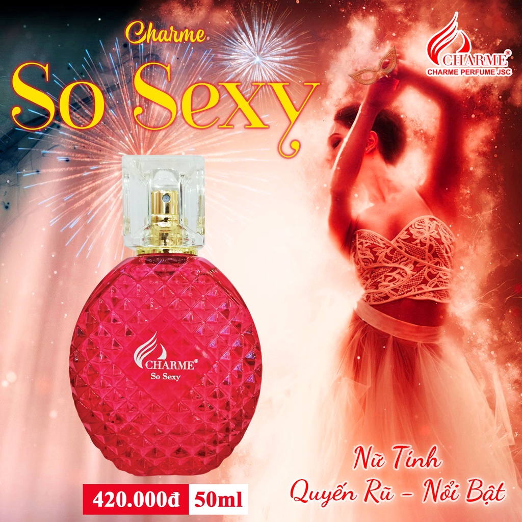 Nước hoa nữ thơm lâu Charme So Sexy quyến rũ nổi bật lôi cuốn 50ml