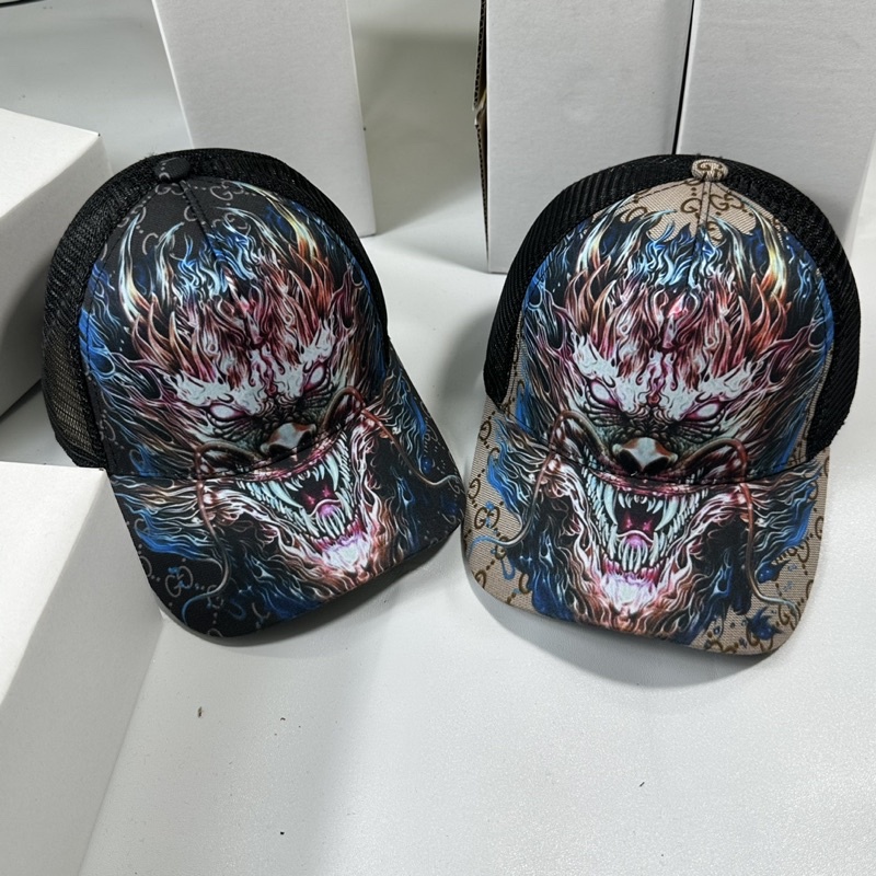 Mũ lưỡi trai nón kết in 3D đầu Rồng phối lưới
