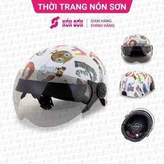 Mũ bảo hiểm trẻ em có kính NÓN SƠN chính hãng KE-TR094