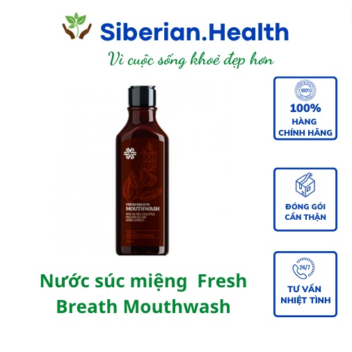 Nước súc miệng SIBERIAN WELLNESS Fresh Breath Mouthwash 250ml