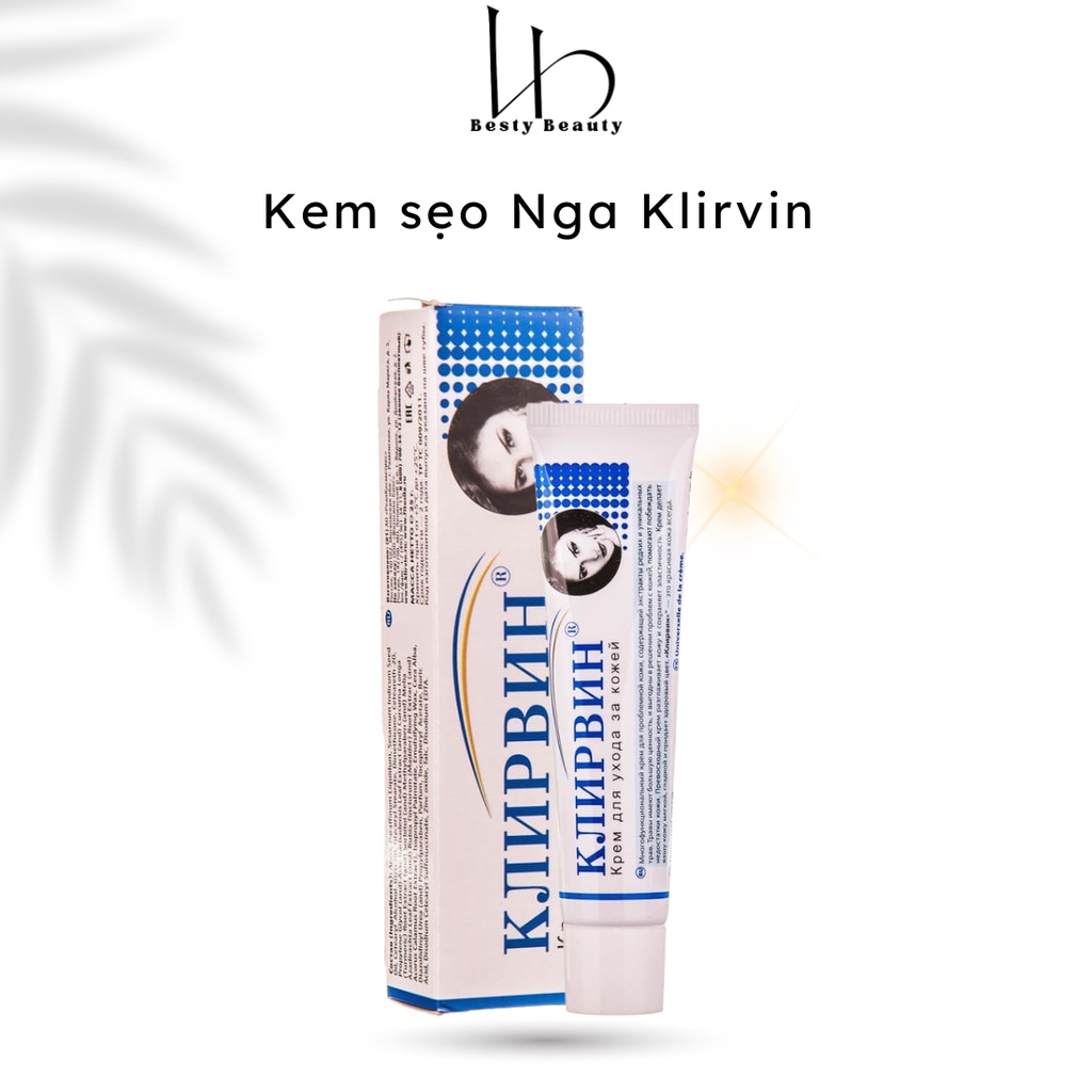 Kem Sẹo Nga Klirvin Mờ Sẹo Lồi, Sẹo Lõm, Làm Mờ Vết Sẹo Thâm Cải Thiện Vùng Da Tối Màu 25gr - Besty Beauty