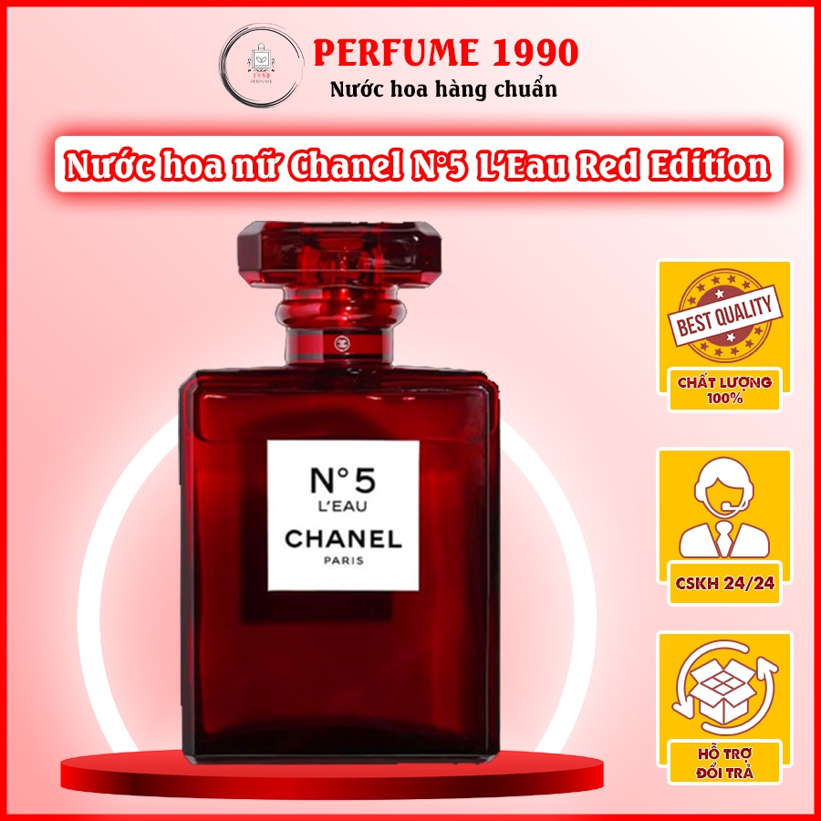 Nước Hoa Nữ Perfume 1990 - Nước Hoa Nữ Chanel N°5 L'Eau Red Edition |  Shopee Việt Nam