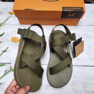 Dép chaco đế thơm hương quế khử mùi mồ hôi, sandal chaco cao cấp mã xanh rêu tg21