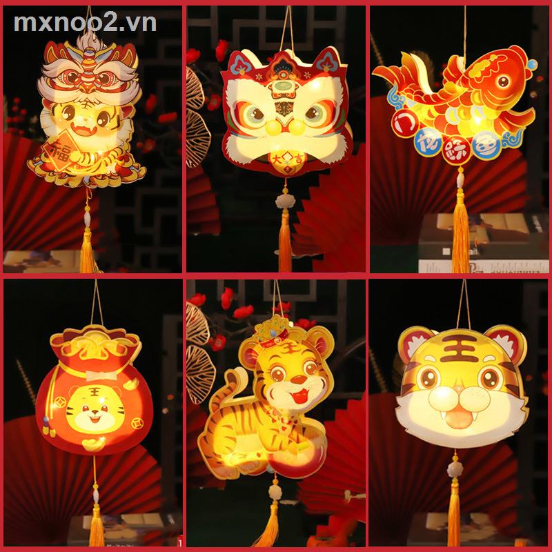 Lồng Đèn Thủ Công Hình Thỏ Hoàng Đạo Hoạt Hình Thủ Công Phát Sáng Dành Cho Trẻ Em