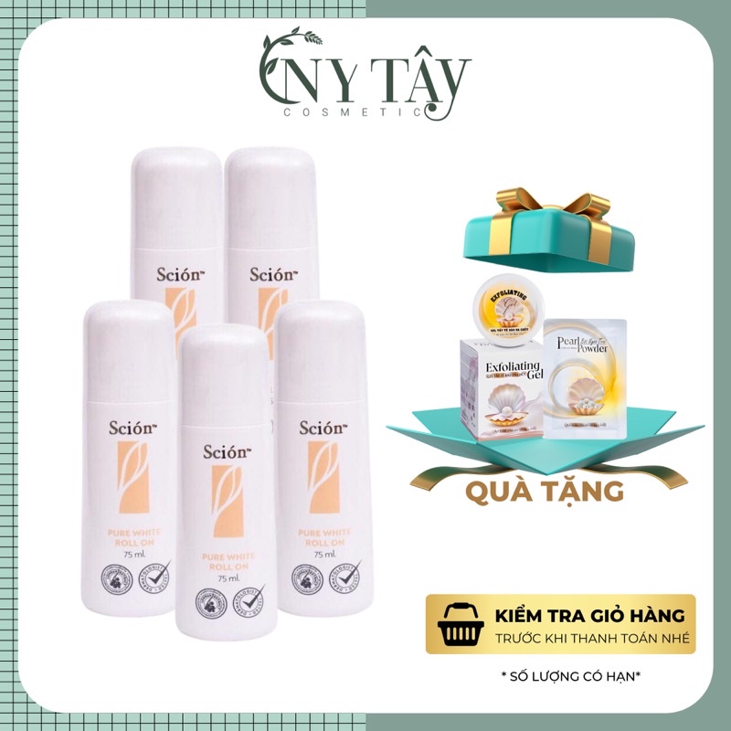 Combo 5 lăn khử mùi Scion ngăn mồ hôi khử mùi hiệu quả mẫu trắng cũ hàng nội địa trung.