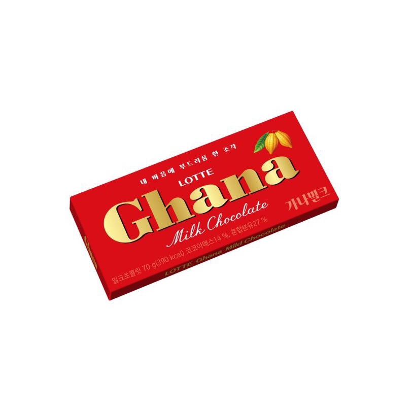 Socola sữa Lotte Ghana 70g