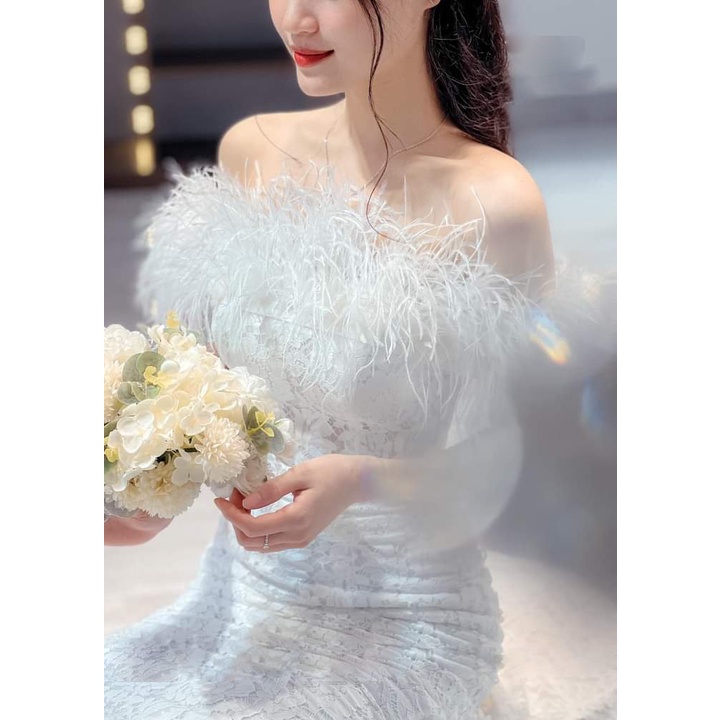 Váy cưới, váy đi bàn cao cấp kiểu dáng tiểu thư, sang chảnh ^^