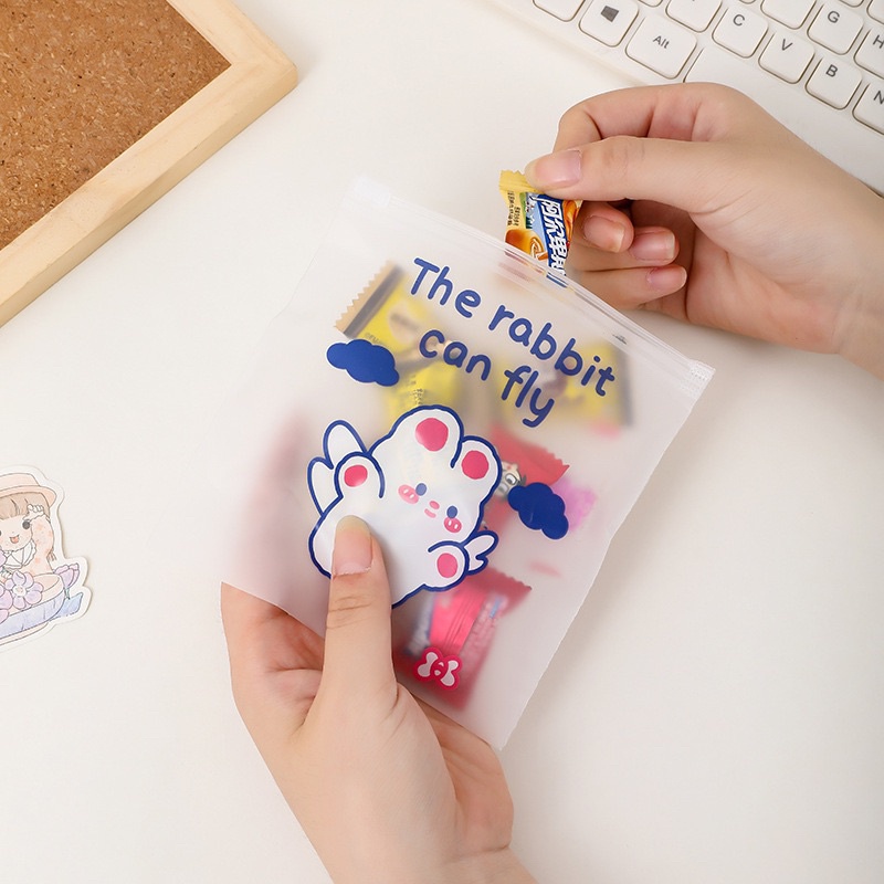 Túi Zip khoá kéo đựng bút, mỹ phẩm, đồ dùng học tập - PK006