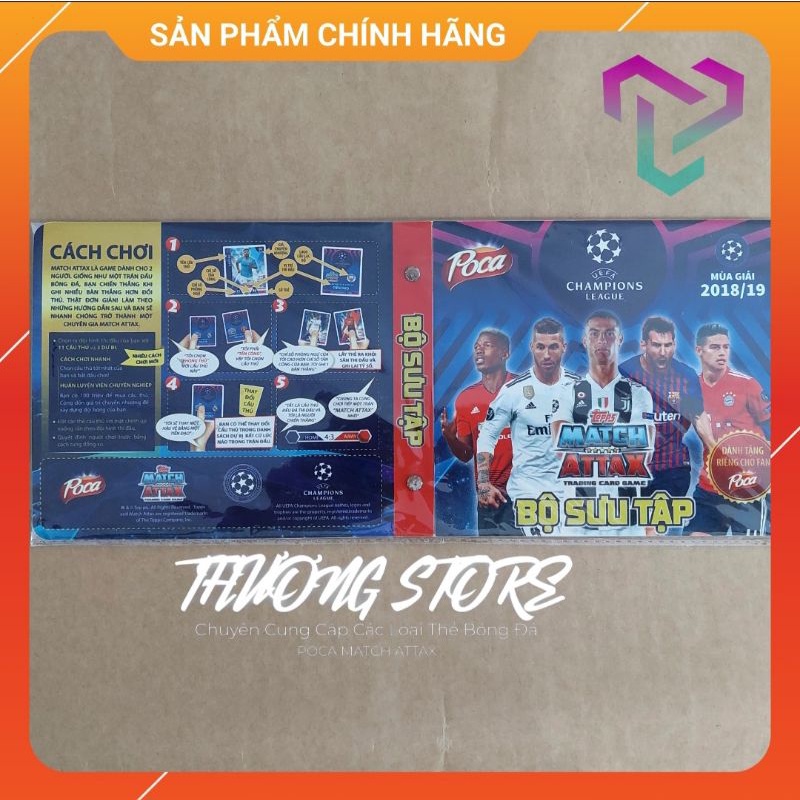 ALBUM SEAL RỖNG POCA MATCH ATTAX MÙA GIẢI 2018-2019