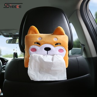 Sieece hộp đựng giấy ăn lưng ghế xe túi treo sau ghế xe ô tô động vật hoạt hình hộp đựng giấy ăn trên ô tô hộp đựng giấy xe hơi phụ kiện ô tô