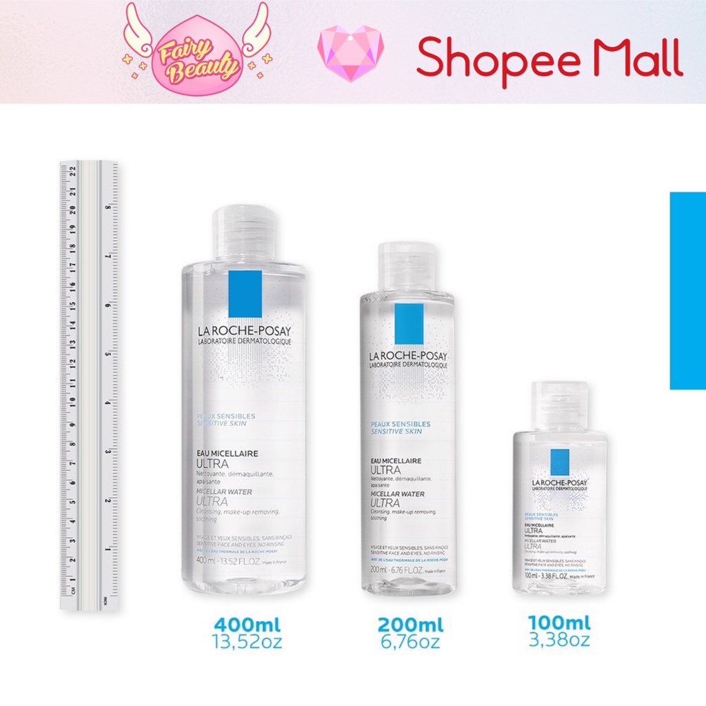 [LA ROCHE-POSAY] Nước Tẩy Trang Dịu Nhẹ Cho Da Nhạy Cảm &amp; Dễ Kích Ứng Micellar Water Sensitive Skin 400/200/100/50 ML