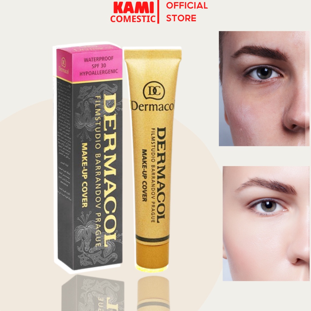 Kem Nền Che Khuyết Điểm, (Che Hình Xăm Nhỏ) Dermacol Make up Cover 30g (197) - Màu 210