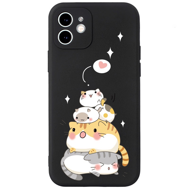 Ốp iphone cute mèo nằm lên nhau  đủ mã 6 6s plus 7 8 plus x xs xr 14promax 13 12 11 pro max plus e3022