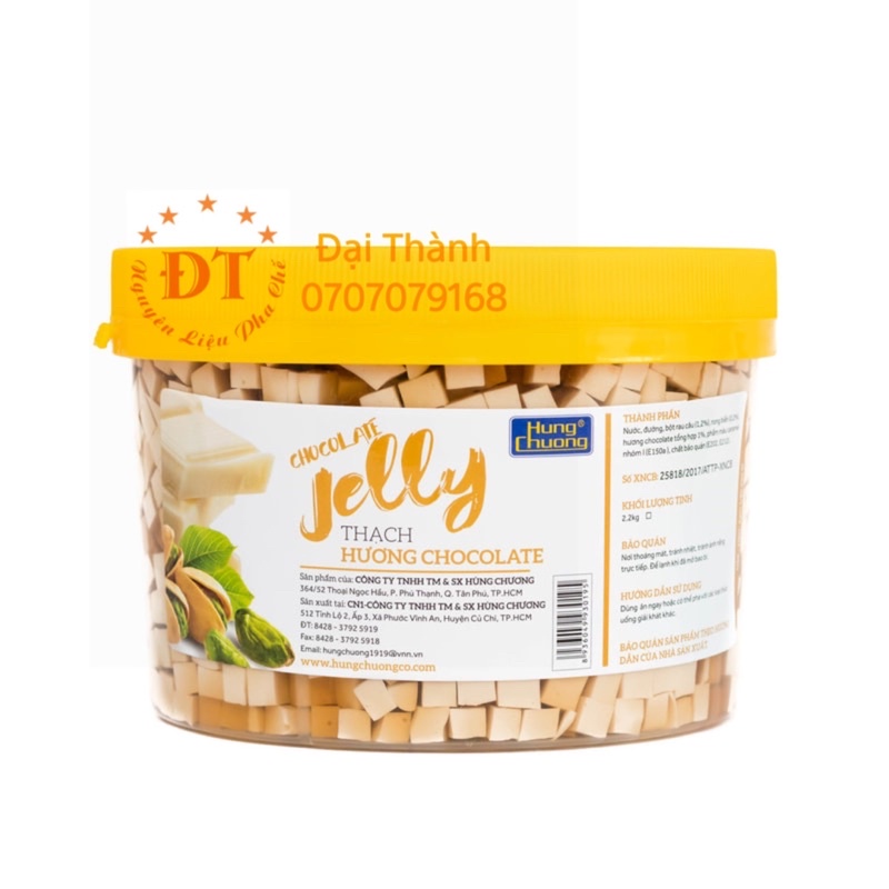 Thạch Hùng chương trái cây hủ 2,2kg nhiều mùi