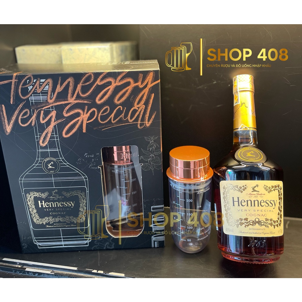 Rượu Hennessy Very Special Cognac (VS Bông) - Hộp Quà Tết 2020 (tặng kèm bình lắc)