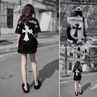 Áo thun nữ hình thánh giá form rộng chất cotton đẹp, màu đẹp, áo phông cộc tay hình chữ thập