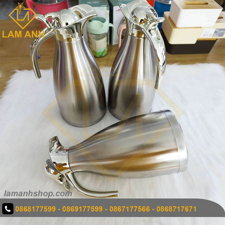 Bình giữ nhiệt nóng lạnh cao cấp 2L mỏ vịt nhập khẩu Thái Lan