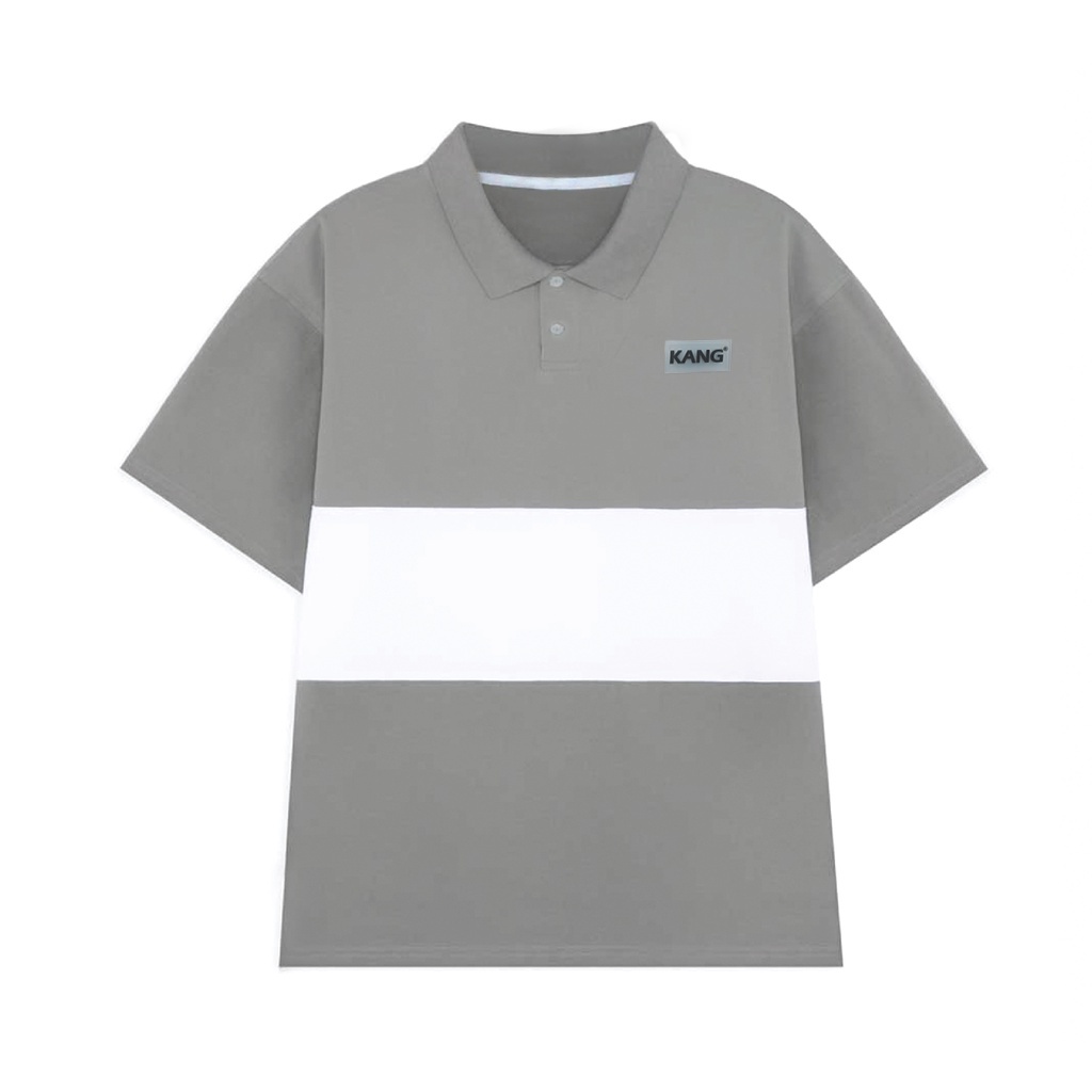 Áo Polo Đẹp OVERSIZE UNISEX Nam Nữ Áo Thun LOCABRAND Form Rộng Có Cổ Chất Cá Sấu Cao Cấp Xám Sọc Trắng Fanshion Hàn Quốc | BigBuy360 - bigbuy360.vn