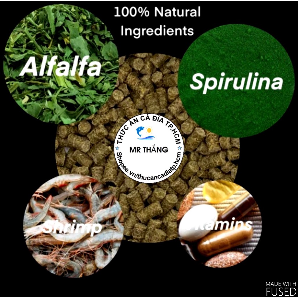 Tsunami Aquatics Eat Your Greens : Thức ăn rau xanh cho dòng cá Pleco mắt xanh.