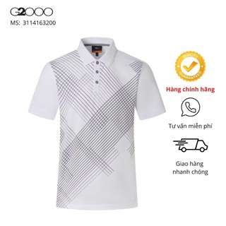 Áo polo nam g2000 màu trắng/đen