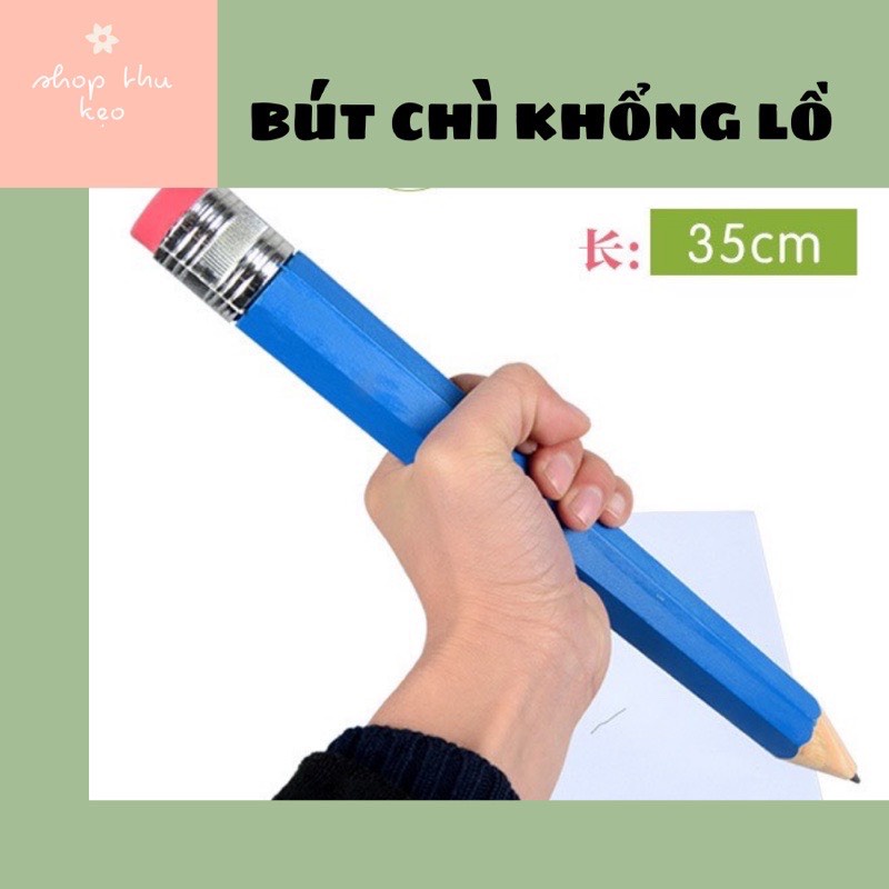 Bút chì bằng gỗ khổng lồ viết được siêu độc đáo..