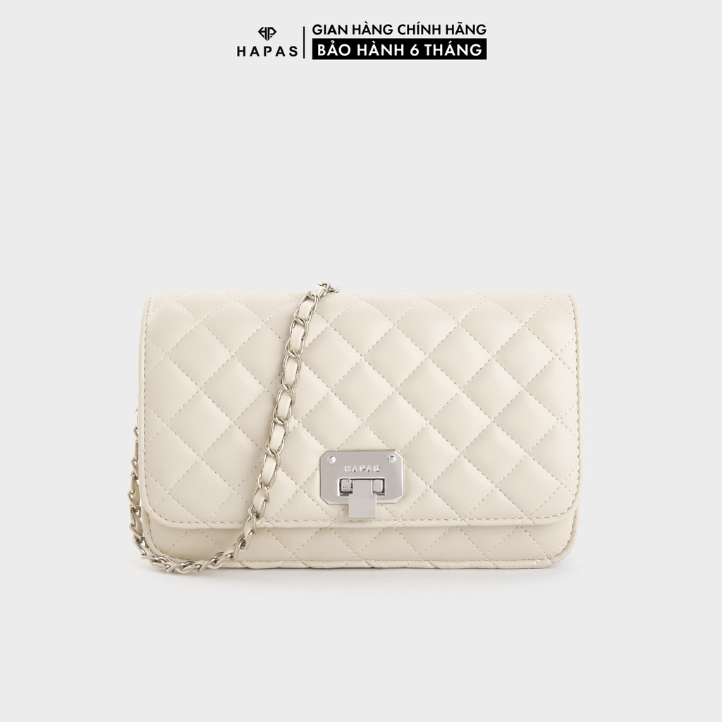 Túi xách nữ mới đeo chéo đeo vai bag cầm tay dự tiệc ô trám nắp gập HAPAS - TDC20138