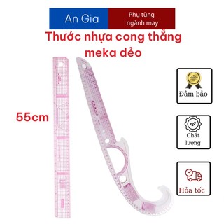 Thước nhựa mika dẻo cong và thẳng đẹp