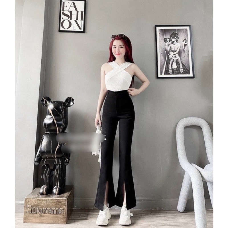 Quần Tây ống loe xẻ