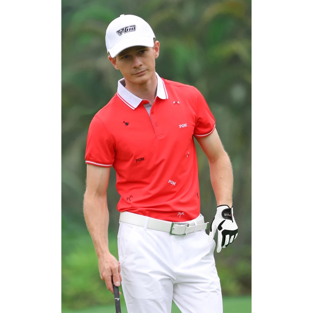 Găng tay chơi Golf PGM-ST017: Vải Lycra đàn hồi linh hoạt cao, thoát khí, hạt chống trơn tăng ma sát.
