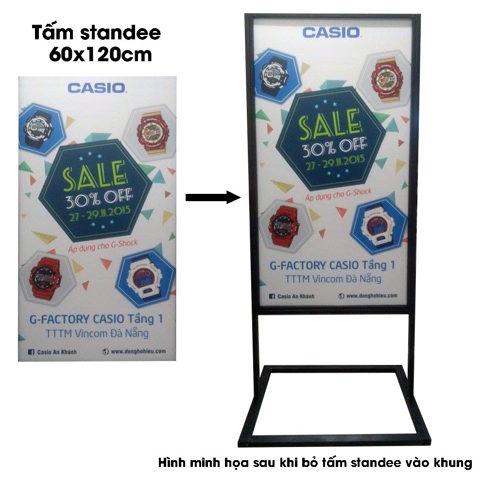 Standee Khung Sắt Ngoài Trời