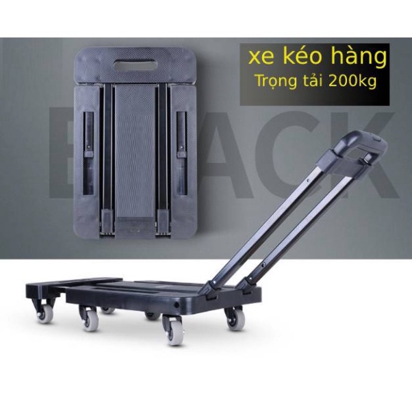 *HOT* Xe Kéo Hàng 6 Bánh Gấp Gọn Trọng Tải 200kg Phiên Bản mới