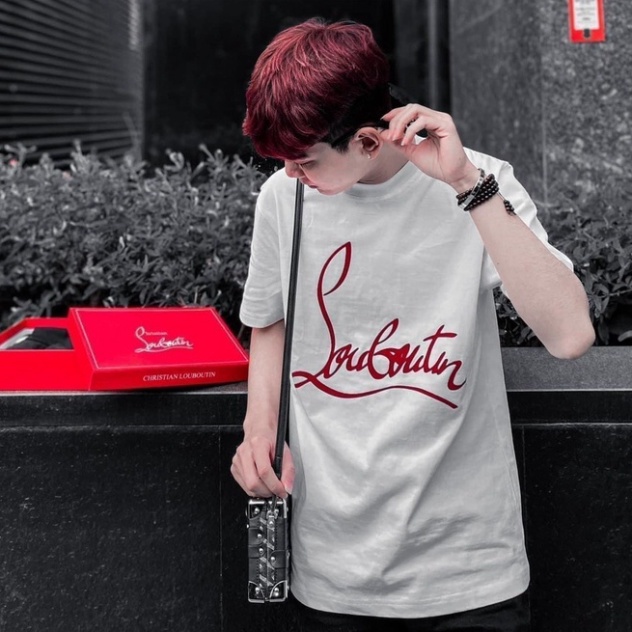 Áo Thun Louboutin Cao Cấp. Áo Phông Nam Nữ Loubotin In 2 Mặt Hàng Siêu Cấp Hotrend 2023