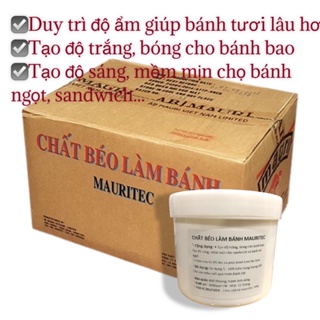 Chất béo trắng sáng cho bánh bao, bánh mì Chất béo làm bánh Mauritec 400g