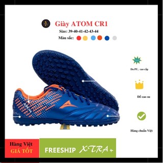 Giày đá banh, atom cr1, size 39- 44, giày đá banh nam, giày đá banh sân cỏ sân nhân tạo.