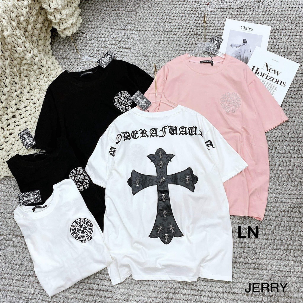 Áo thun nam nữ logo chữ thập Form áo unisex nam nữ đều mặc được.ln