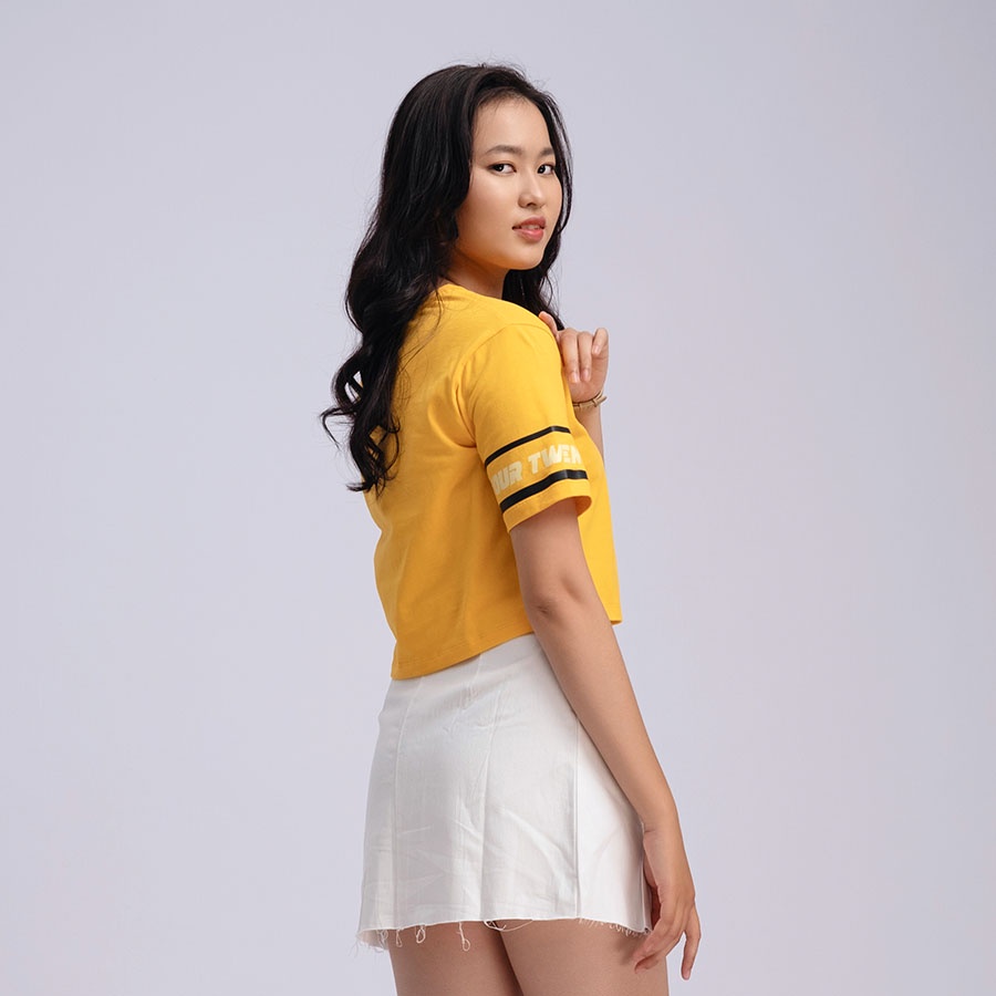 Áo thun nữ croptop, ngắn tay_Gavani_ akh your twenties