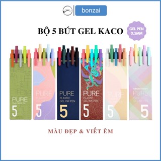 Hộp bút Kaco Pure cao cấp mực nhiều màu xinh xắn.